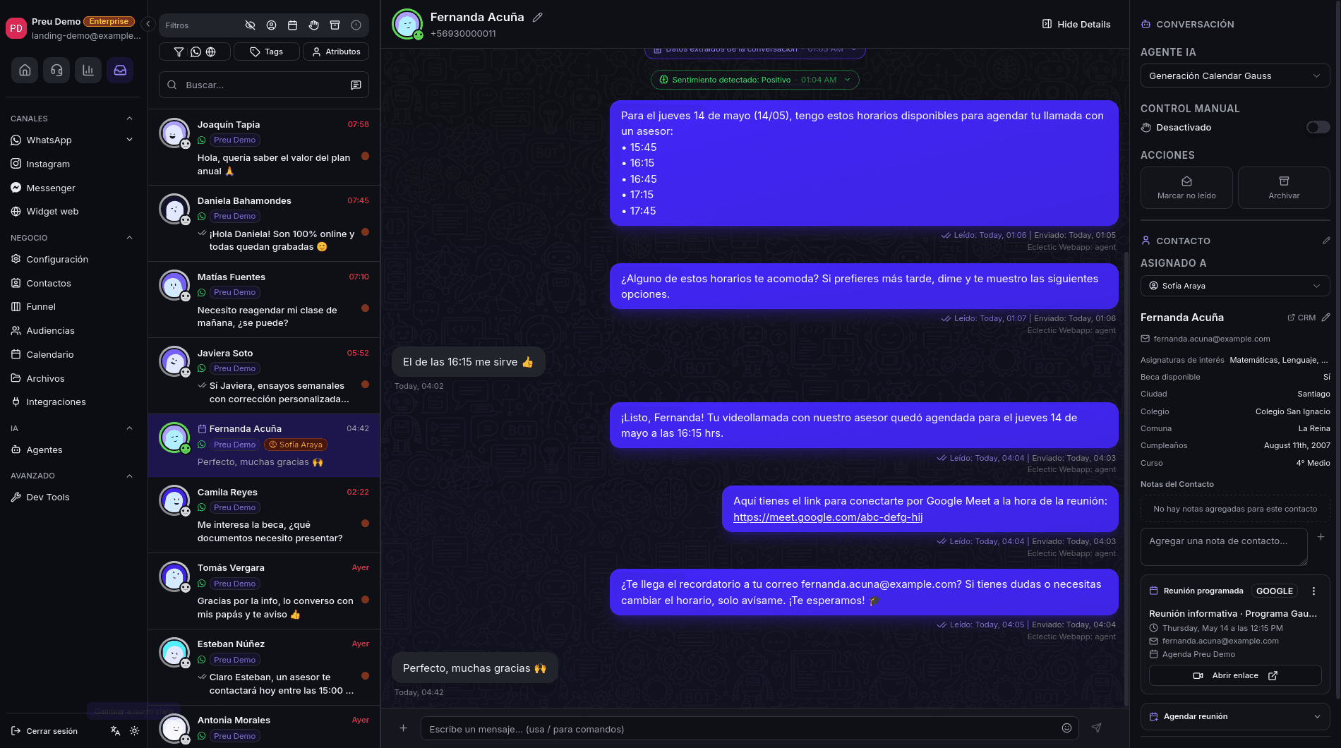 Eclectic unified inbox